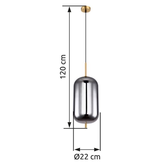 GLOBO PENDANT LAMP BLACKY I 15345H2MM