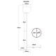 GLOBO LAMPA DE PODEA BLACKY I 15345SNO