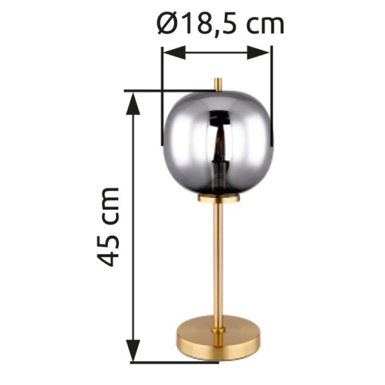 GLOBO TABLE LAMP BLACKY I 15345TMM