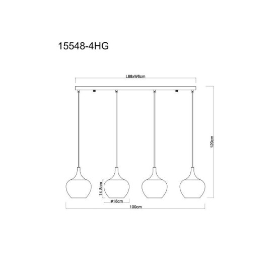 GLOBO PENDUL MAXY 15548-3HG