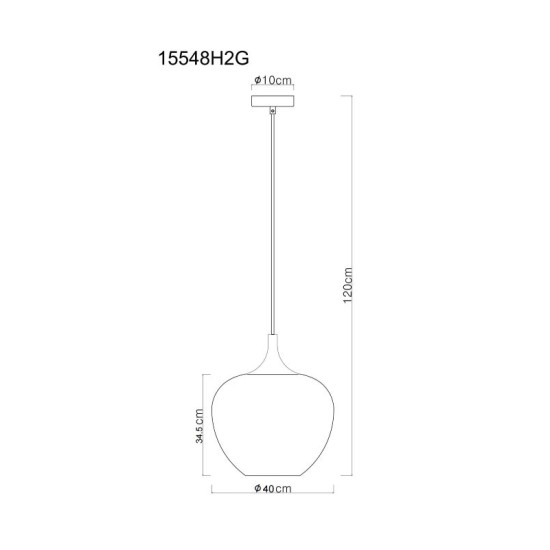 GLOBO PENDANT LAMP MAXY 15548H2G