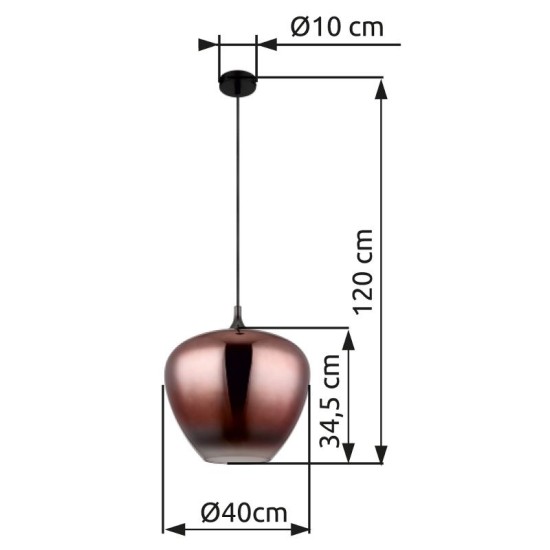 GLOBO PENDANT LAMP MAXY 15548H2G