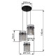 GLOBO PENDANT LAMP GORLEY 15698-3HR