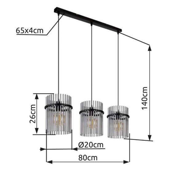 GLOBO PENDUL GORLEY 15698-3H