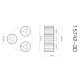 GLOBO CEILING LAMP JORDANA 15742-3D