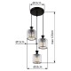 GLOBO CEILING LAMP JORDANA 15742-3