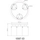 GLOBO CEILING LAMP FLORENTINA 15907-3D