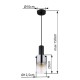 GLOBO PENDUL FLORENTINA 15907H