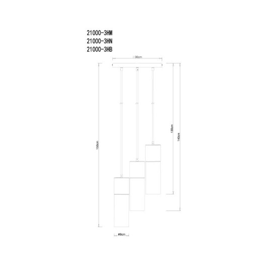 GLOBO CANDELABRU ANNIKA 21000-3HМ