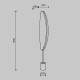 MAYTONI LED FLOOR LAMP BREEZE 33W 3000K 1980Lm BRASS 78370