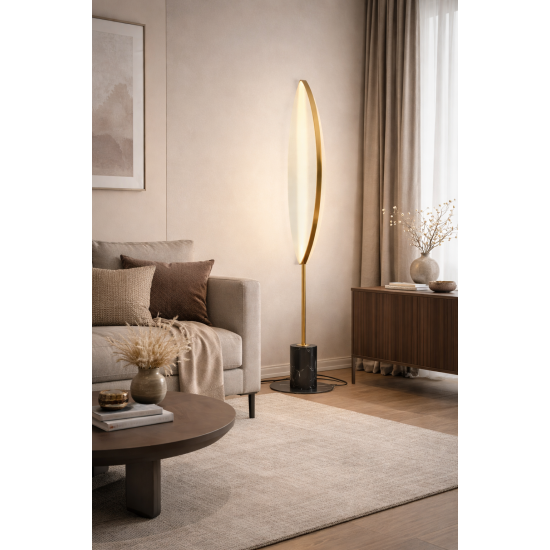 MAYTONI LED FLOOR LAMP BREEZE 33W 3000K 1980Lm BRASS 78370