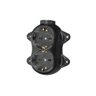 ATRA RETRO BLACK DOUBLE SOCKET 