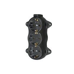 ATRA RETRO BLACK TRIPLE SOCKET 