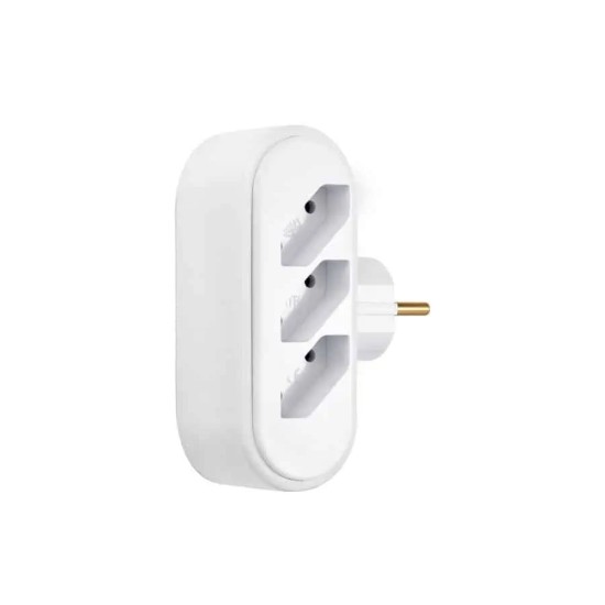 ATRA ADAPTER 6(2P) WHITE 7163