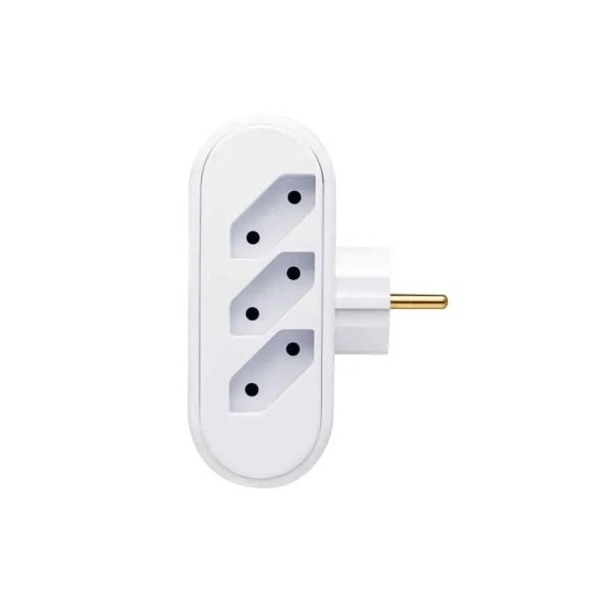 ATRA ADAPTER 6(2P) WHITE 7163