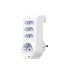 ATRA ADAPTER 1(2P+Е)+3(2P) WHITE 7171