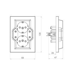 ATRA WHITE KARE SOCKET 5403