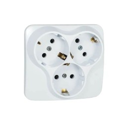 ATRA CLASSIC WHITE TRIPLE SOCKET 5311