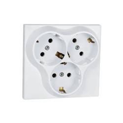 ATRA CLASSIC WHITE TRIPLE SOCKET 5303