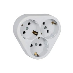 ATRA CLASSIC WHITE TRIPLE SOCKET 5301