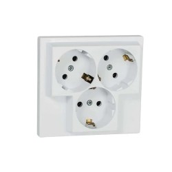 ATRA CLASSIC WHITE TRIPLE SOCKET 5305