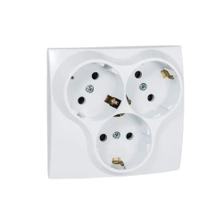 ATRA CLASSIC WHITE TRIPLE SOCKET 5309
