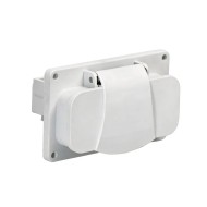 АТРА ТРИФАЗЕН КОНТАКТ С КАПАК IP44 БЯЛ 7143