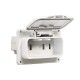 ATRA THREE-PHASE CONTACT IP44 WHITE 7143