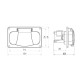 ATRA THREE-PHASE CONTACT IP44 WHITE 7143