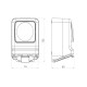 ATRA AQUA WHITE TWO WAY SWITCH AND SOCKET IP44 1146