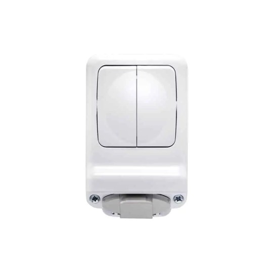 ATRA AQUA ALB DUBLA INTRERUPATOR CU PRIZA IP44 1145