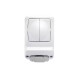 ATRA AQUA ALB DUBLA INTRERUPATOR CU PRIZA IP44 1145