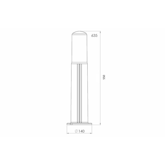 ATRA PVC POLE  POLAR Ф14 H55СМ