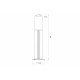 ATRA PVC POLE  POLAR Ф14 H55СМ