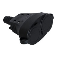 ATRA DOUBLE COUPLING /PLUG/ BLACK RUBBER 7148