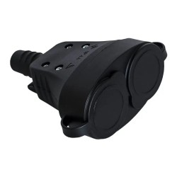 ATRA DOUBLE COUPLING /PLUG/ BLACK RUBBER 7148