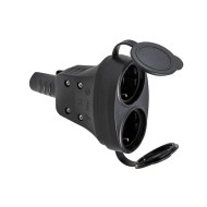 ATRA DOUBLE COUPLING /PLUG/ BLACK RUBBER 7148