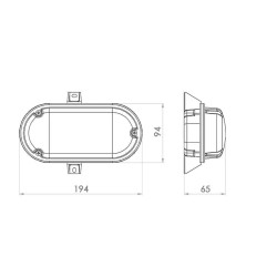 ATRA ИКОНОМИК LED ВЪНШЕН ОСВЕТИТЕЛ 6W СИВ 3002
