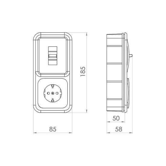 ATRA WHITE BOILER BOARD/SWITCH 4132