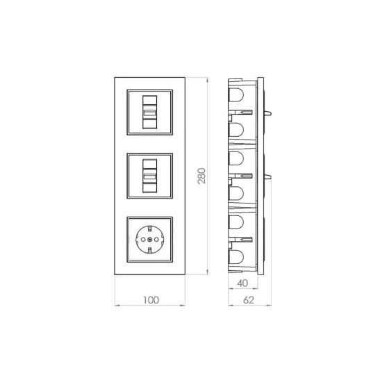 ATRA WHITE BOILER BOARD/SWITCH LABEO 4233