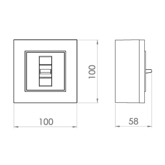 ATRA WHITE BOILER BOARD/SWITCH LABEO 4234