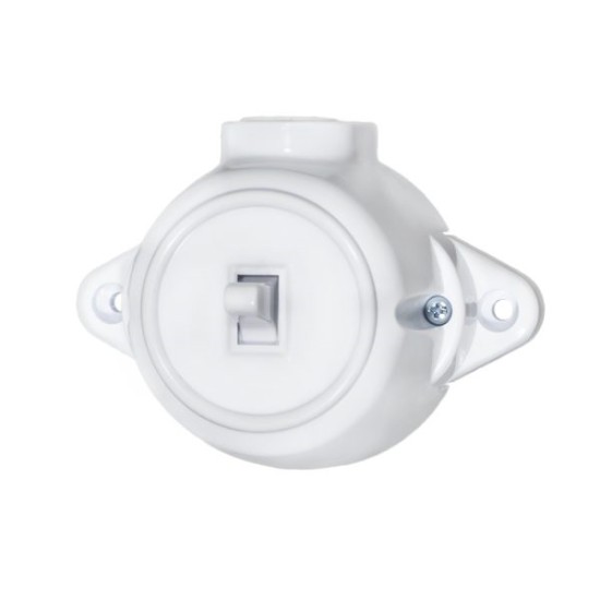 ATRA RETRO  WHITE ONE WAY SWITCH