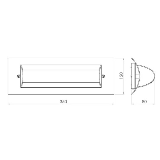 ATRA ARIA OUTDOOR CEILING LIGHT 5203 INOX