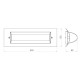 ATRA ARIA OUTDOOR CEILING LIGHT 5203 INOX