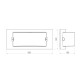ATRA LINE 1 OUTDOOR CEILING LIGHT GREY 6119