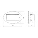 ATRA LINE 4 OUTDOOR CEILING LIGHT 6127 GREY