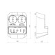 ATRA THREE-PHASE CONTACT MODULE  WHITE 7123