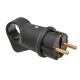 ATRA PLUG ANGLE BLACK RUBBER WITH HANDLE 1327