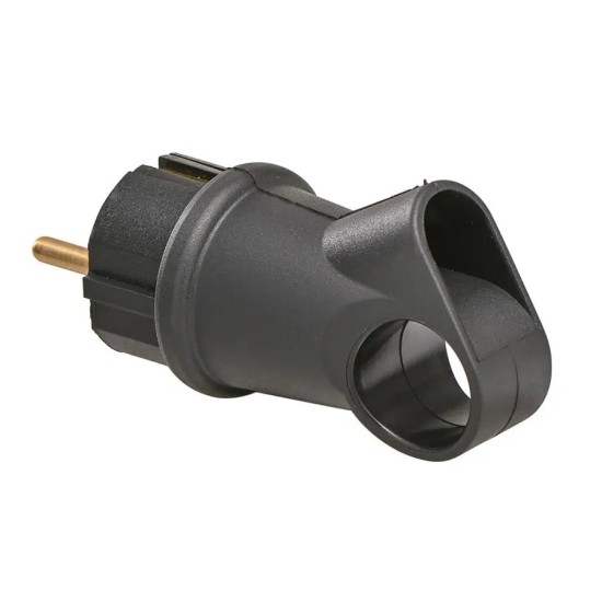 ATRA PLUG ANGLE BLACK RUBBER WITH HANDLE 1327
