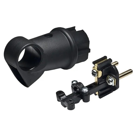 ATRA PLUG ANGLE BLACK RUBBER WITH HANDLE 1327